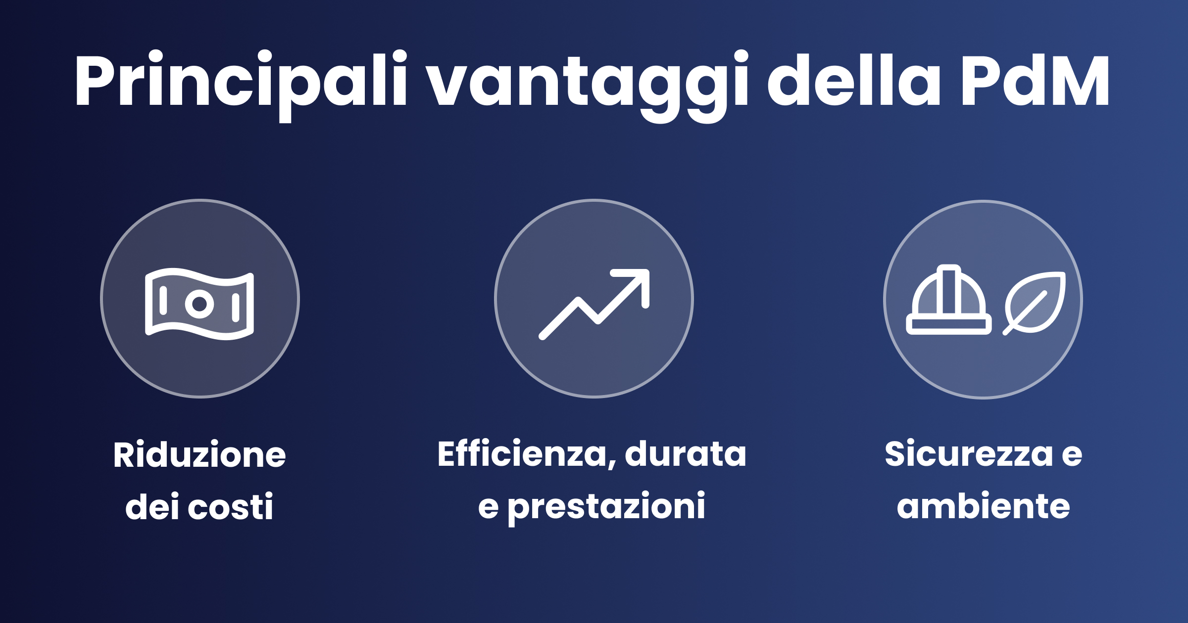 Panoramica dei principali vantaggi della Manutenzione Predittiva