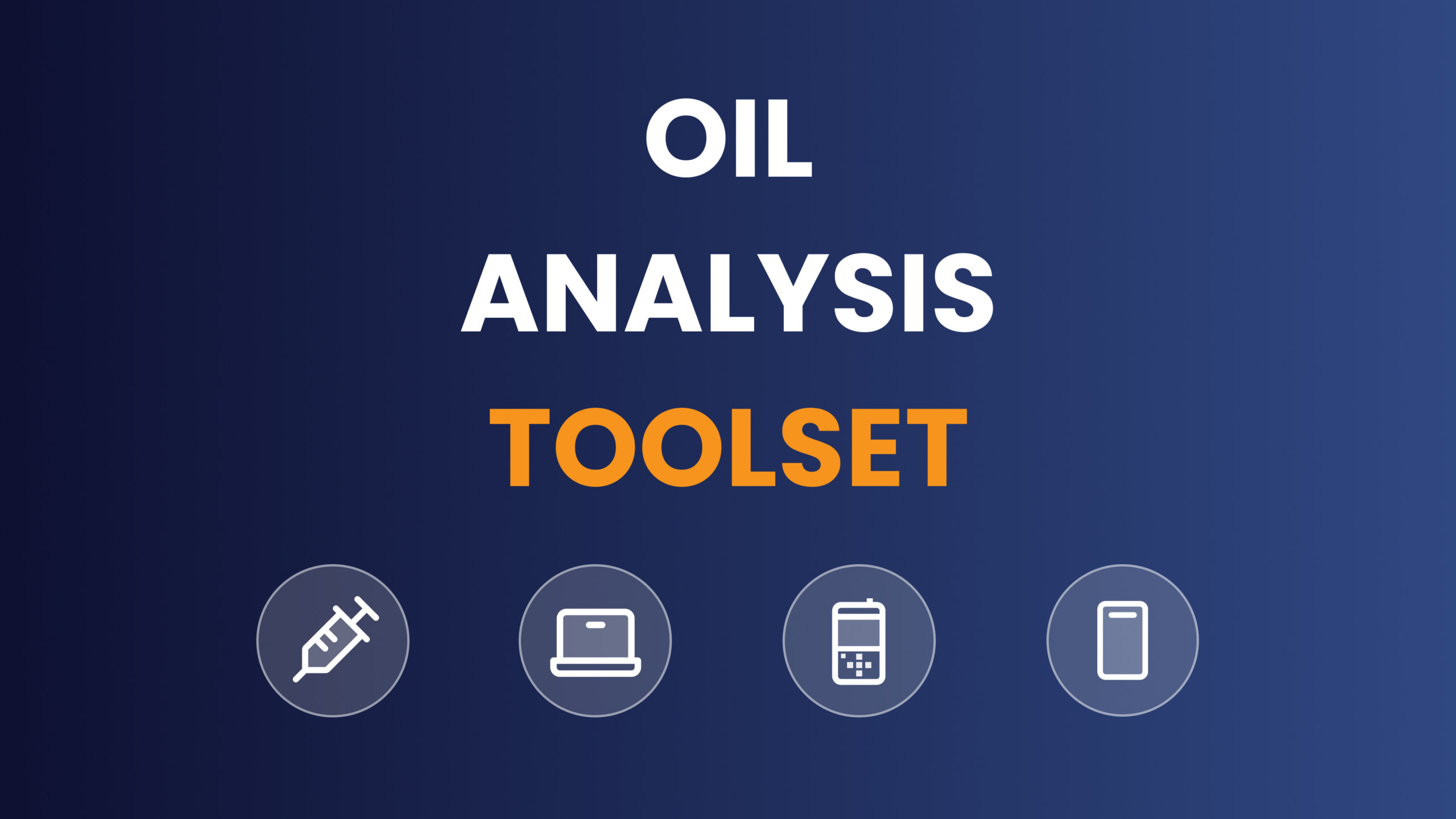 Oil Analysis Toolset Global Illustration