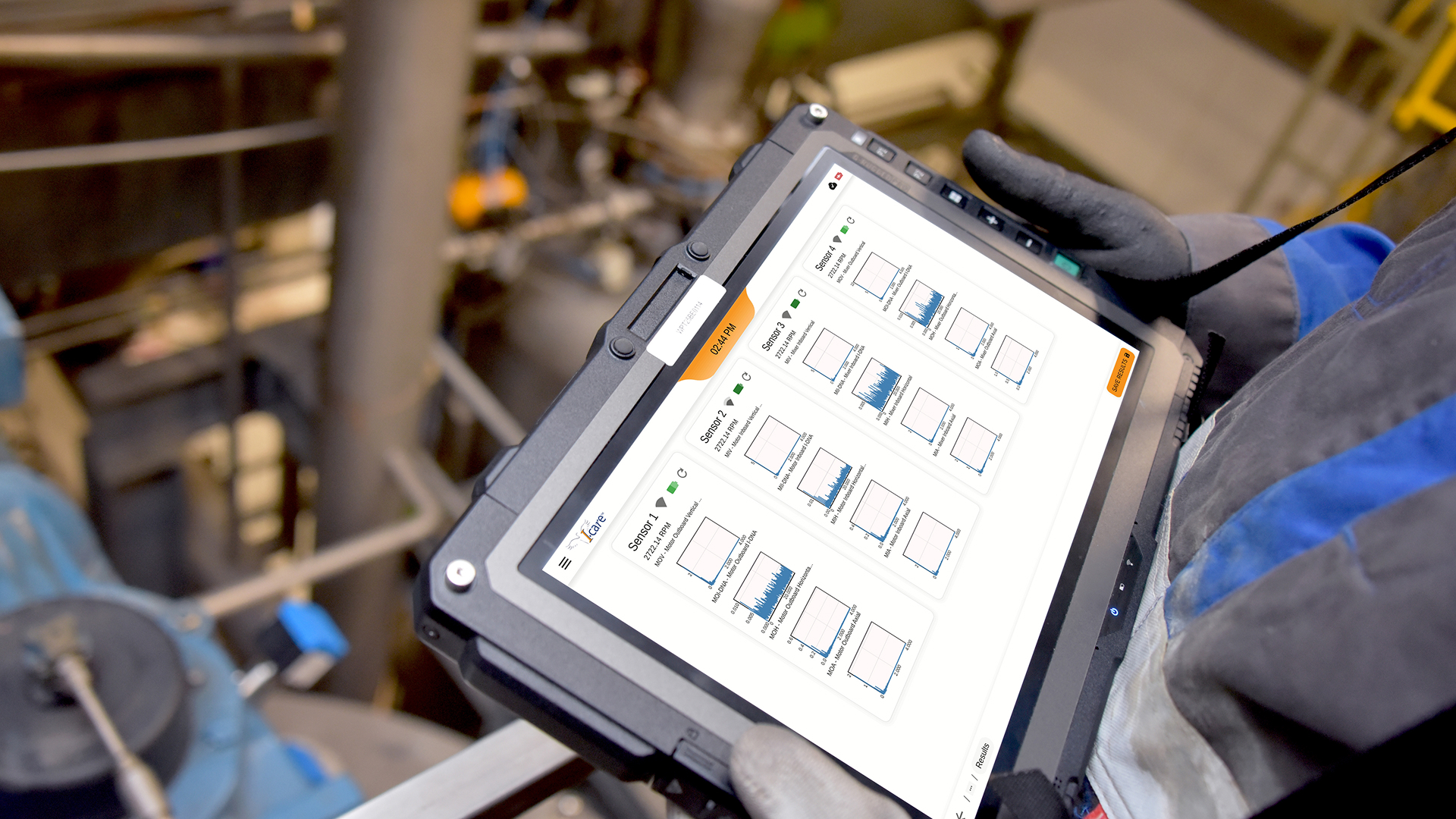Handheld vibration data analyzer for predictive maintenance