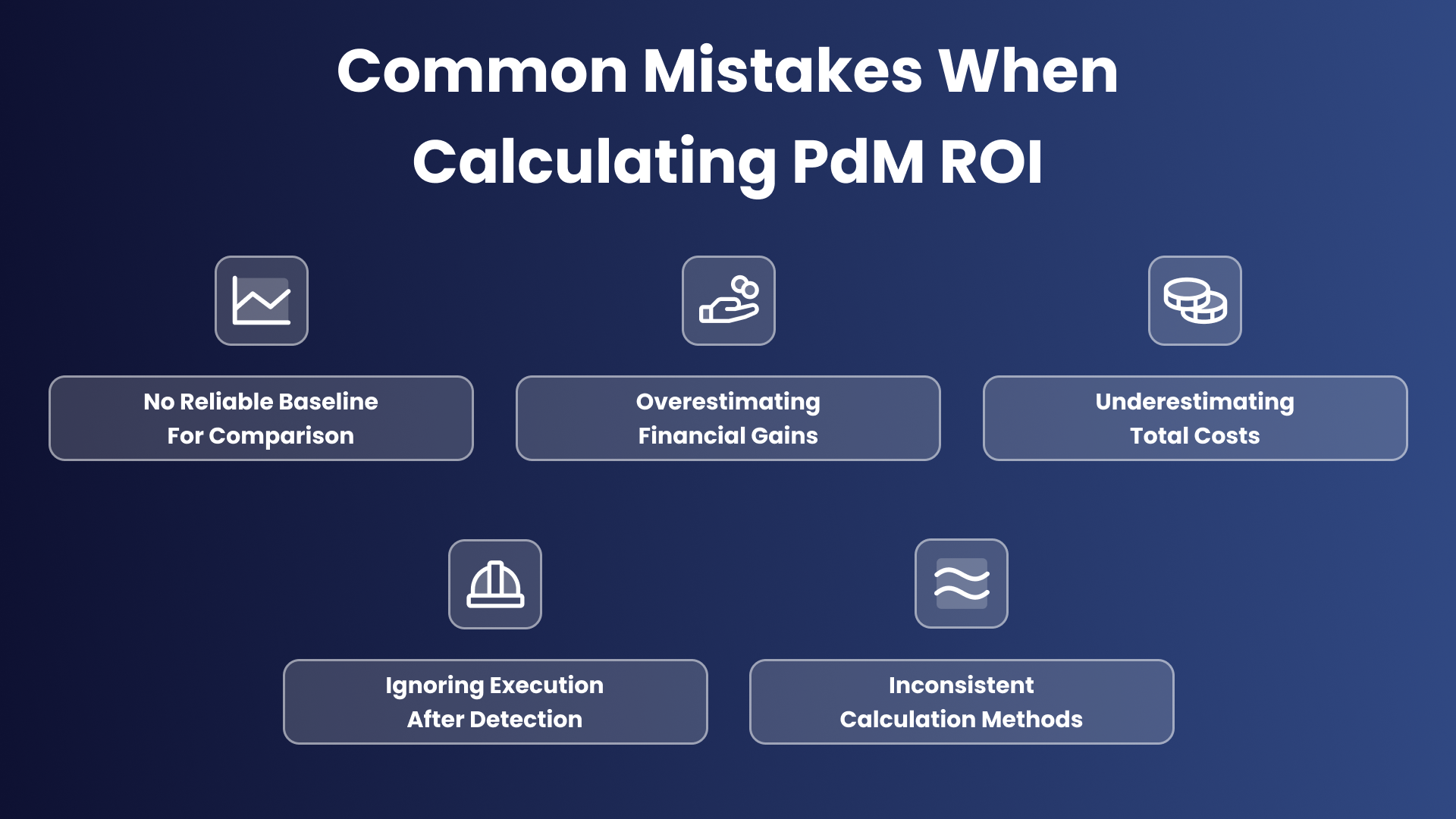 Overview of the 5 Common Mistakes When Calculating ROI in PdM